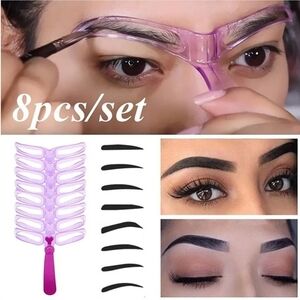 Brow Stencil Kit - 8pcs Set